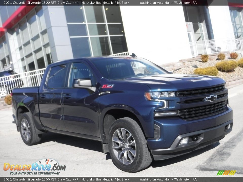 2021 Chevrolet Silverado 1500 RST Crew Cab 4x4 Northsky Blue Metallic / Jet Black Photo #1