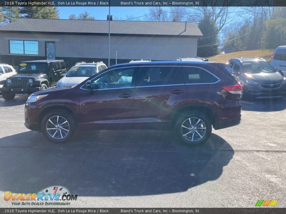 2018 Toyota Highlander XLE Ooh La La Rouge Mica / Black Photo #1