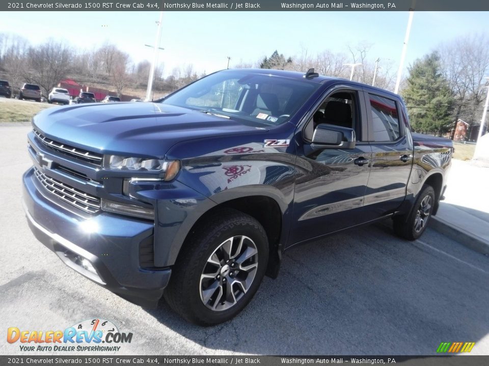 2021 Chevrolet Silverado 1500 RST Crew Cab 4x4 Northsky Blue Metallic / Jet Black Photo #13