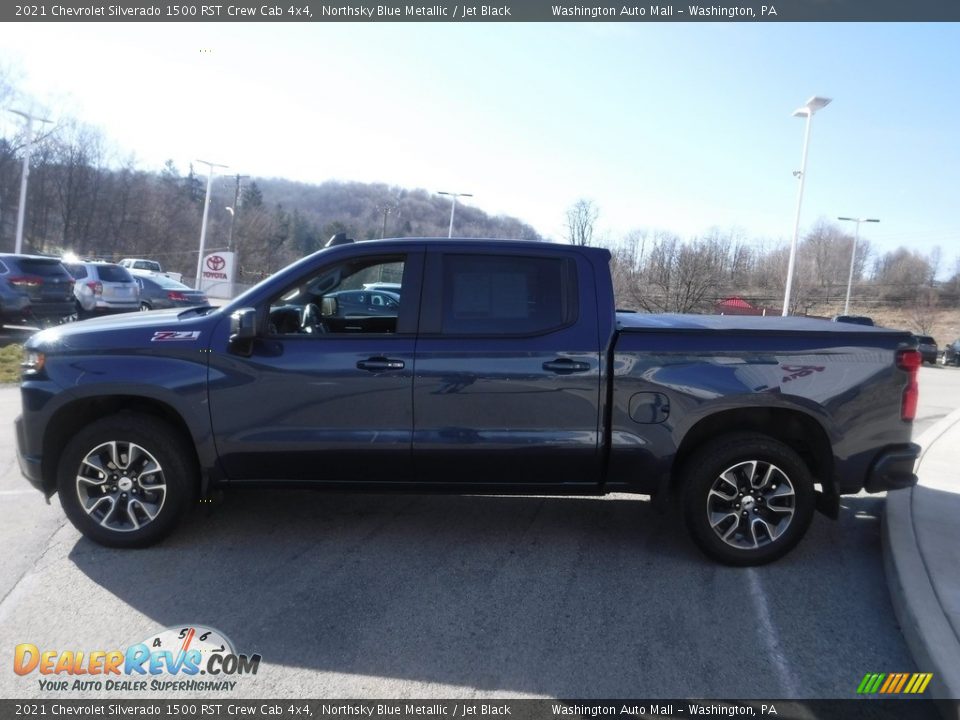 2021 Chevrolet Silverado 1500 RST Crew Cab 4x4 Northsky Blue Metallic / Jet Black Photo #14