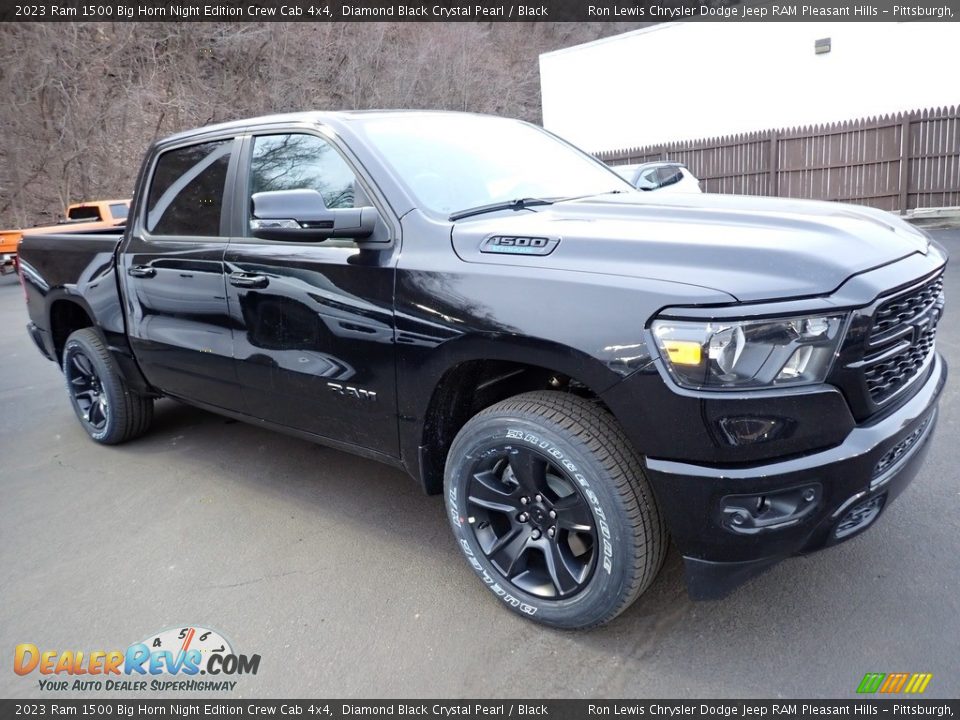 Front 3/4 View of 2023 Ram 1500 Big Horn Night Edition Crew Cab 4x4 Photo #8