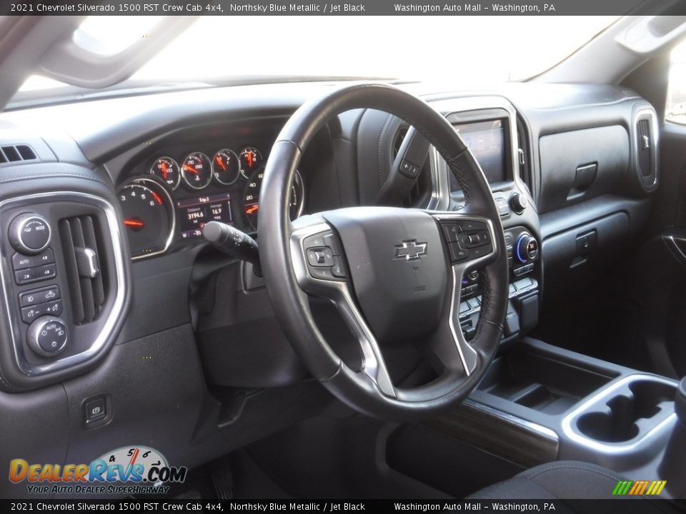 2021 Chevrolet Silverado 1500 RST Crew Cab 4x4 Northsky Blue Metallic / Jet Black Photo #22