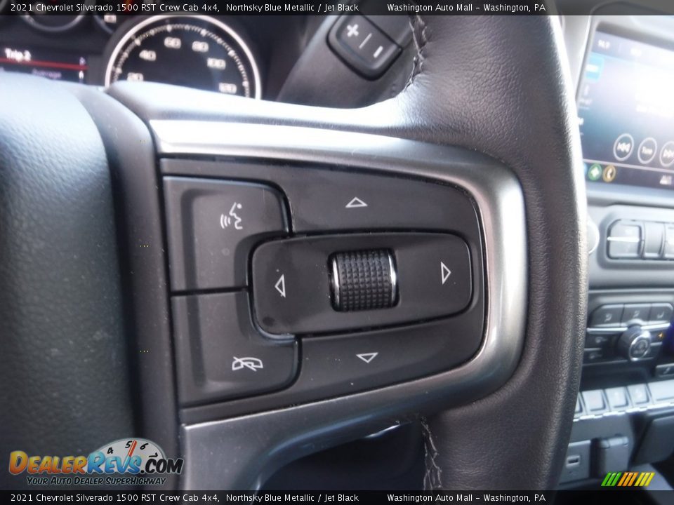 2021 Chevrolet Silverado 1500 RST Crew Cab 4x4 Northsky Blue Metallic / Jet Black Photo #28