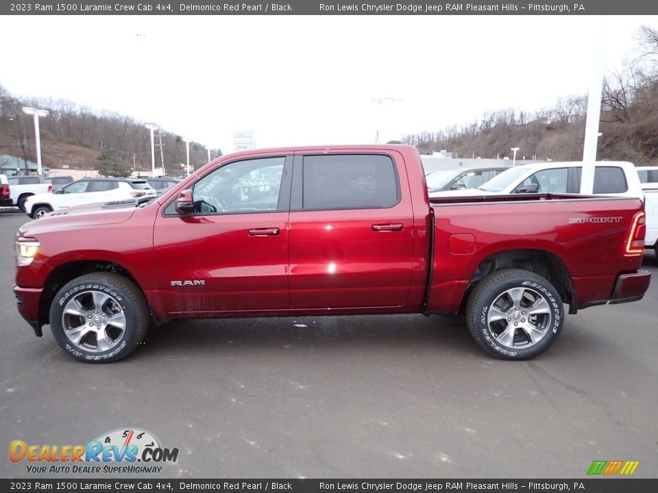 Delmonico Red Pearl 2023 Ram 1500 Laramie Crew Cab 4x4 Photo #2