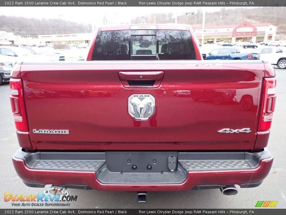 2023 Ram 1500 Laramie Crew Cab 4x4 Delmonico Red Pearl / Black Photo #4