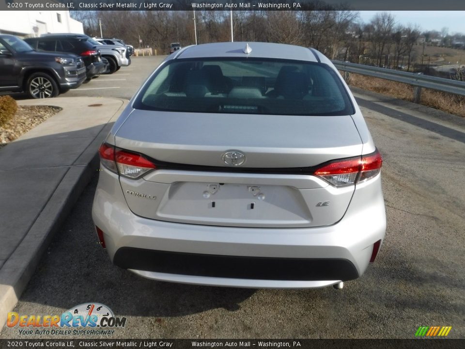 2020 Toyota Corolla LE Classic Silver Metallic / Light Gray Photo #14