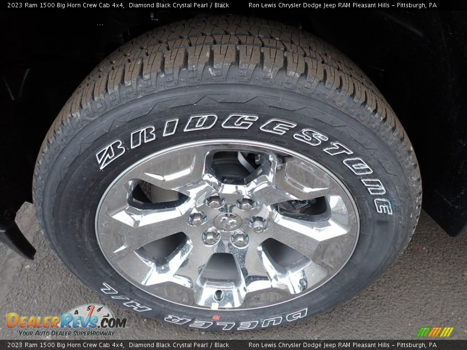2023 Ram 1500 Big Horn Crew Cab 4x4 Diamond Black Crystal Pearl / Black Photo #11