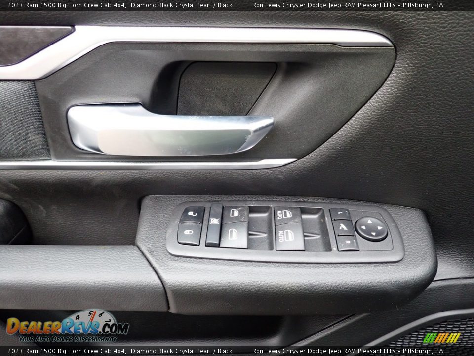 2023 Ram 1500 Big Horn Crew Cab 4x4 Diamond Black Crystal Pearl / Black Photo #15