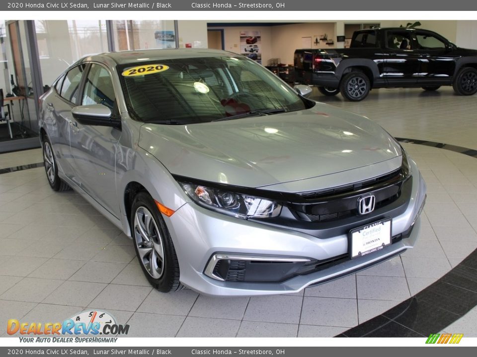 2020 Honda Civic LX Sedan Lunar Silver Metallic / Black Photo #4