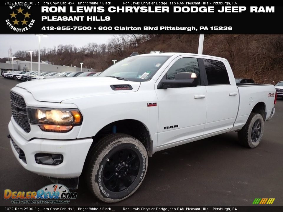 2022 Ram 2500 Big Horn Crew Cab 4x4 Bright White / Black Photo #1