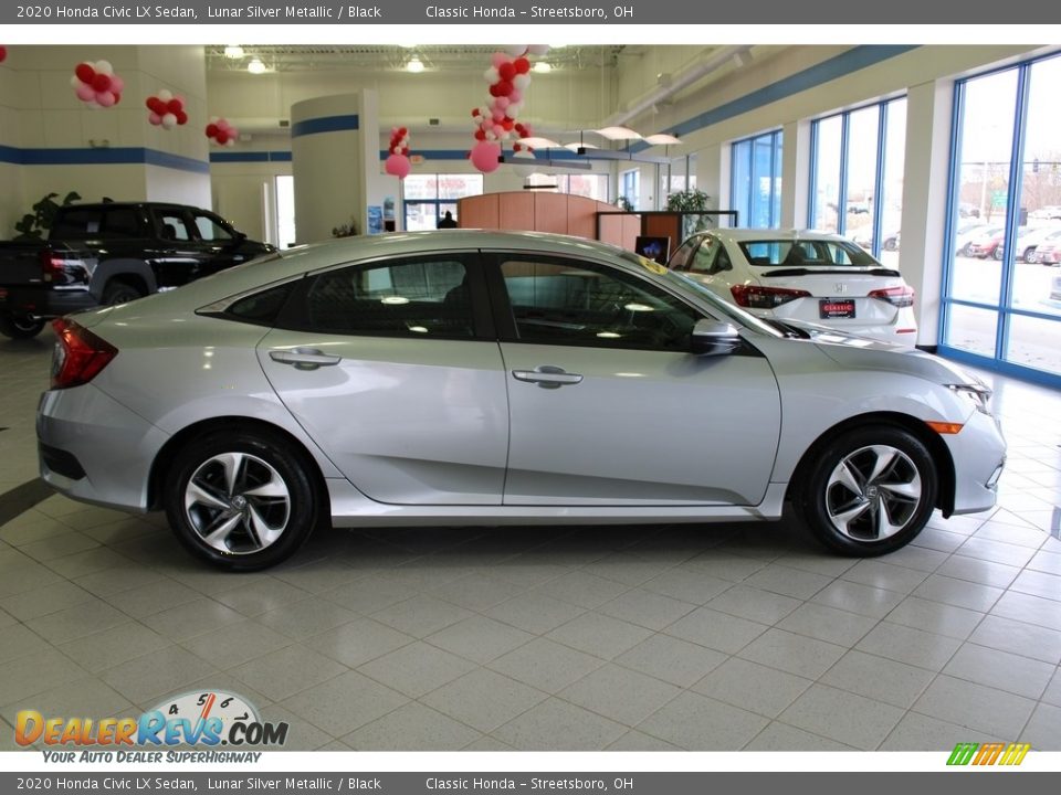 2020 Honda Civic LX Sedan Lunar Silver Metallic / Black Photo #6