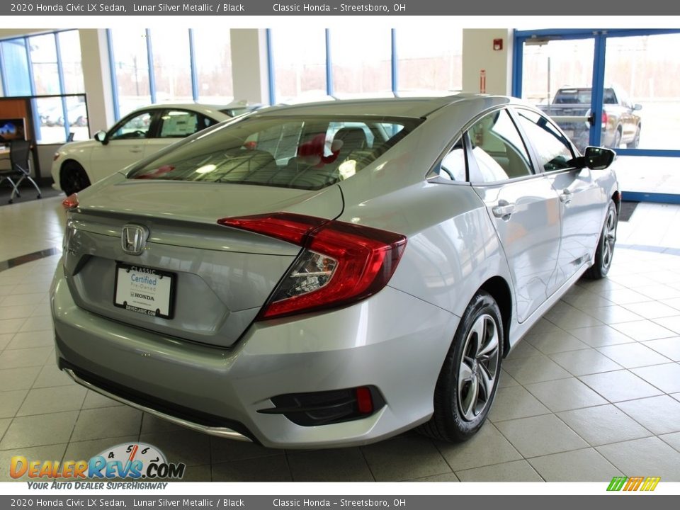 2020 Honda Civic LX Sedan Lunar Silver Metallic / Black Photo #8