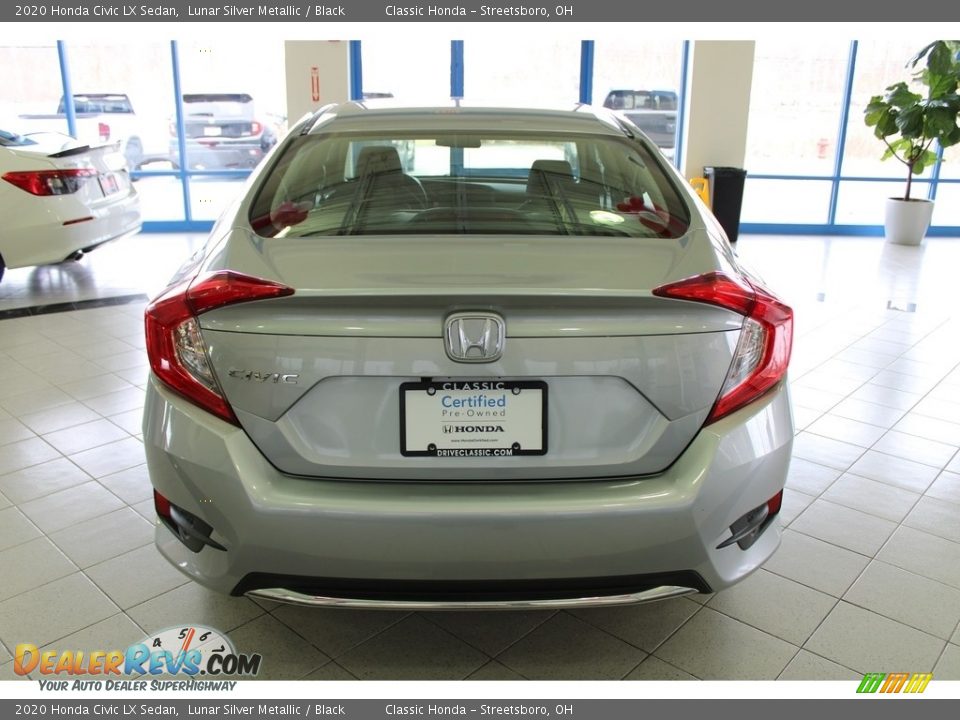 2020 Honda Civic LX Sedan Lunar Silver Metallic / Black Photo #9