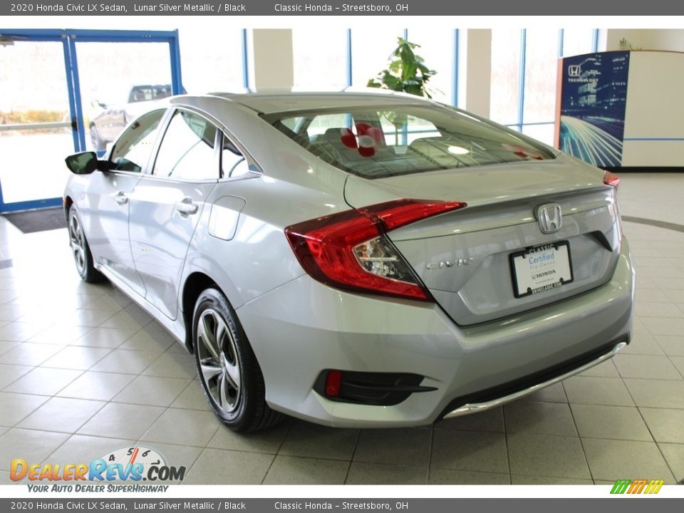 2020 Honda Civic LX Sedan Lunar Silver Metallic / Black Photo #10