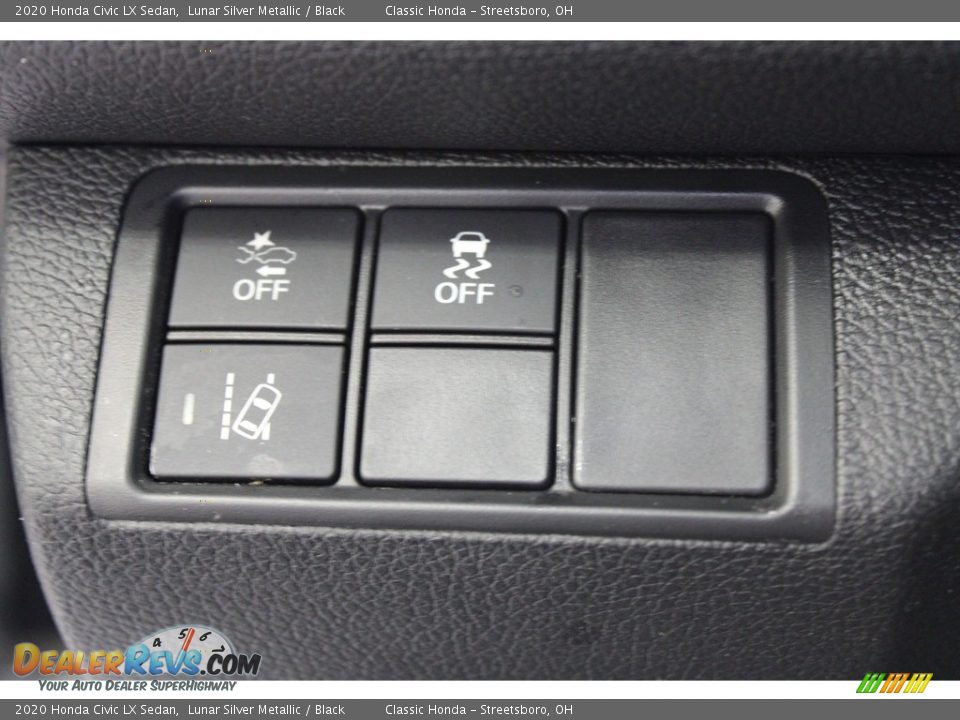 2020 Honda Civic LX Sedan Lunar Silver Metallic / Black Photo #17