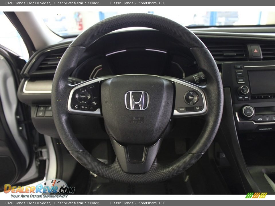 2020 Honda Civic LX Sedan Lunar Silver Metallic / Black Photo #19