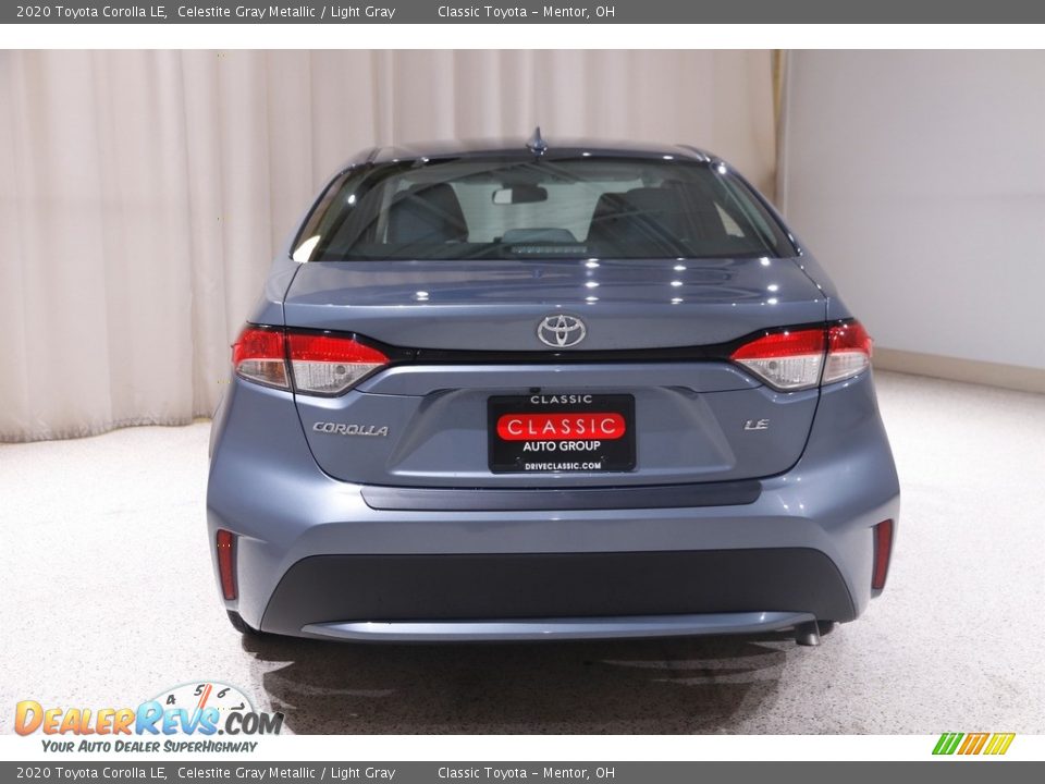 2020 Toyota Corolla LE Celestite Gray Metallic / Light Gray Photo #16