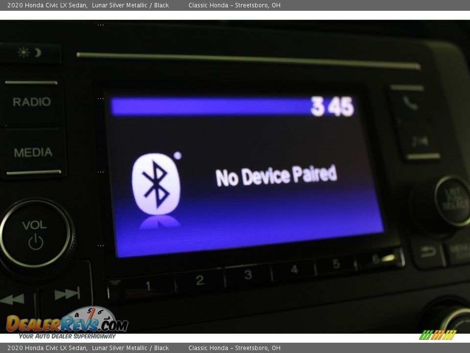 2020 Honda Civic LX Sedan Lunar Silver Metallic / Black Photo #24