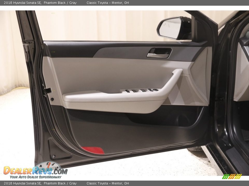 2018 Hyundai Sonata SE Phantom Black / Gray Photo #4