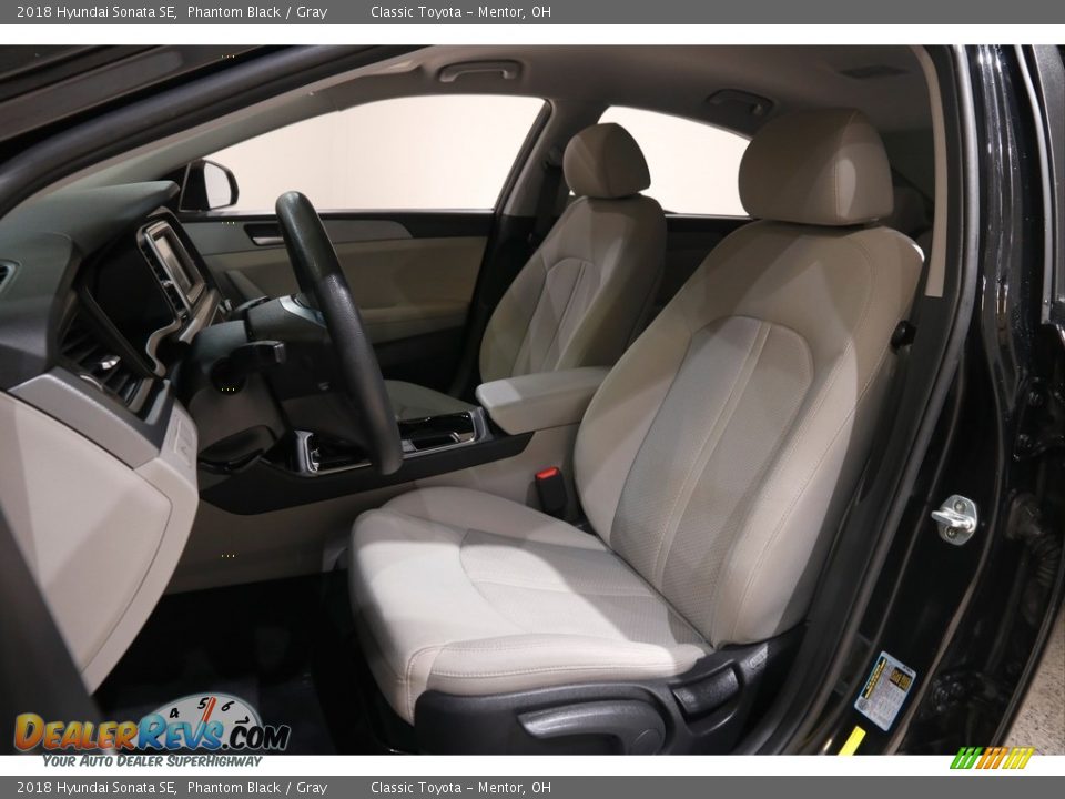 2018 Hyundai Sonata SE Phantom Black / Gray Photo #5