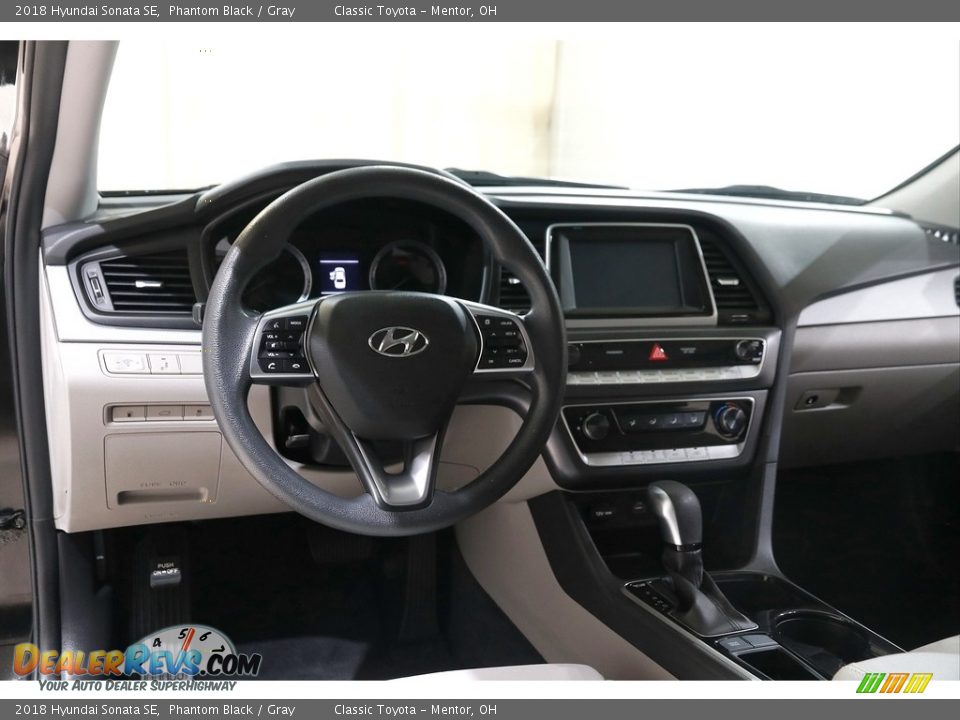 2018 Hyundai Sonata SE Phantom Black / Gray Photo #6