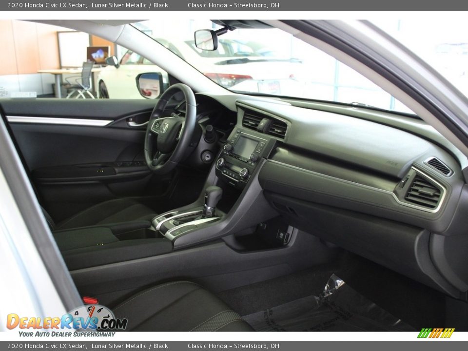 2020 Honda Civic LX Sedan Lunar Silver Metallic / Black Photo #34