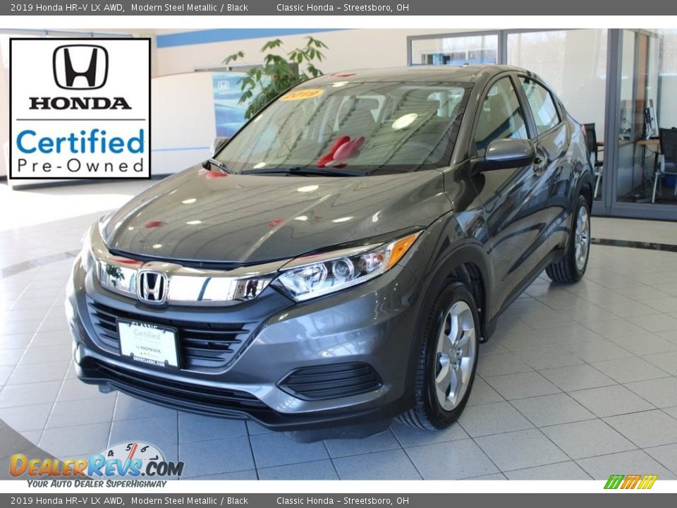 2019 Honda HR-V LX AWD Modern Steel Metallic / Black Photo #1