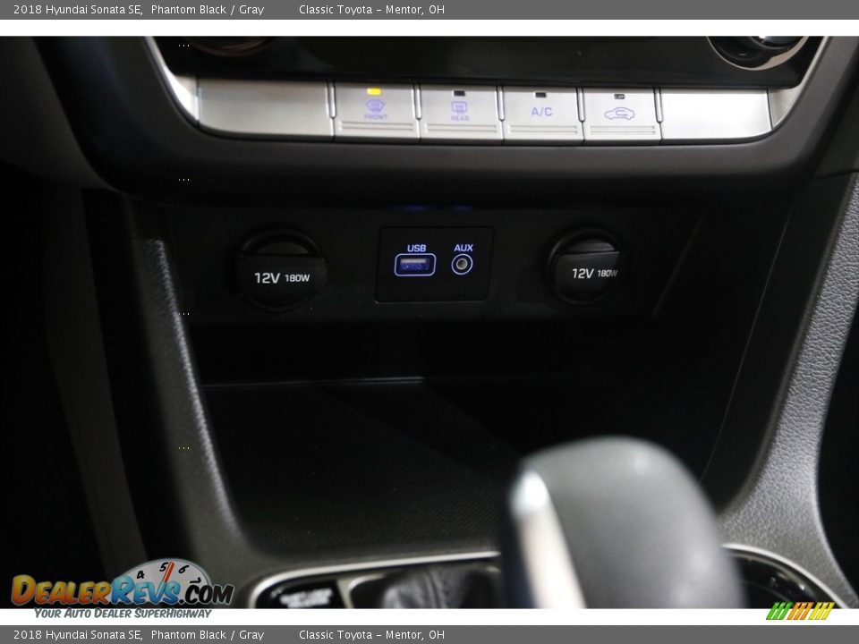 2018 Hyundai Sonata SE Phantom Black / Gray Photo #12