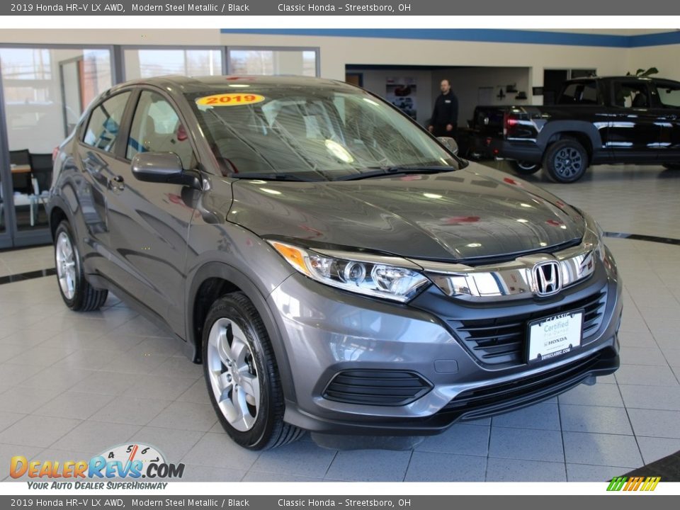 2019 Honda HR-V LX AWD Modern Steel Metallic / Black Photo #4