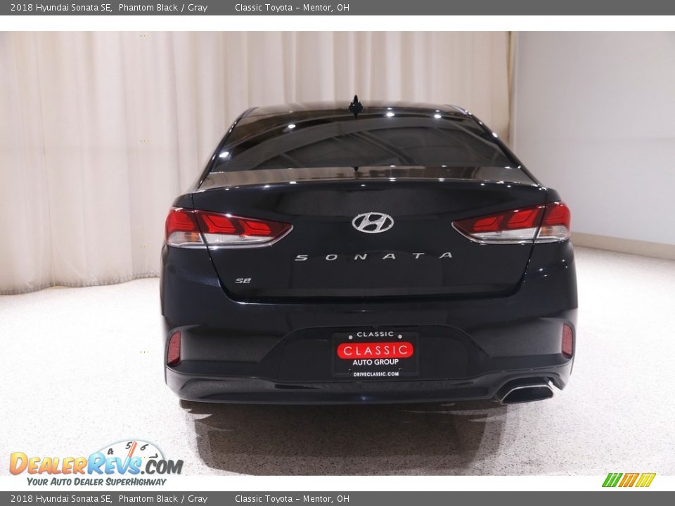 2018 Hyundai Sonata SE Phantom Black / Gray Photo #17