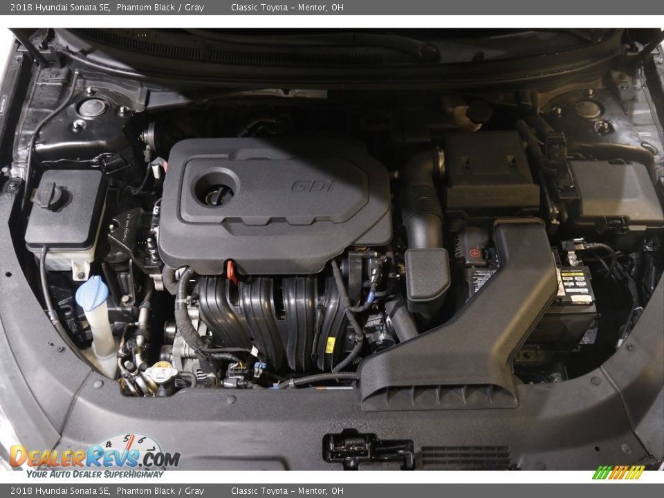 2018 Hyundai Sonata SE Phantom Black / Gray Photo #18