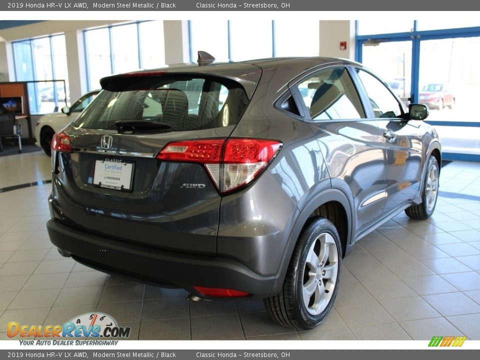 2019 Honda HR-V LX AWD Modern Steel Metallic / Black Photo #8