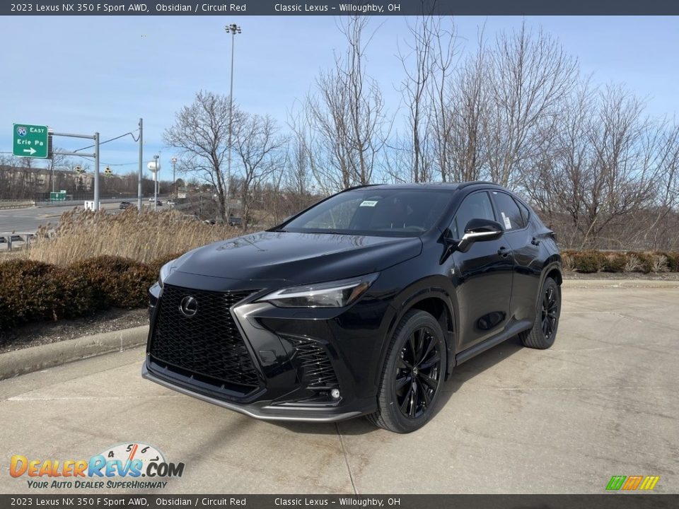 2023 Lexus NX 350 F Sport AWD Obsidian / Circuit Red Photo #1