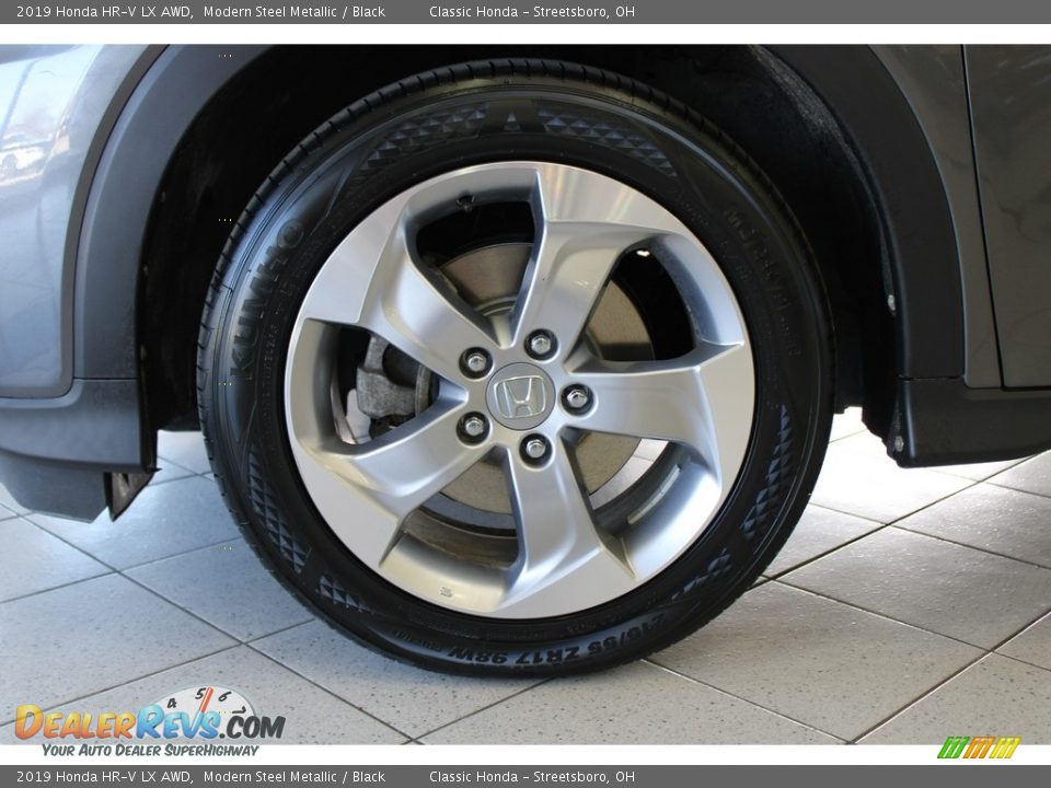 2019 Honda HR-V LX AWD Modern Steel Metallic / Black Photo #13