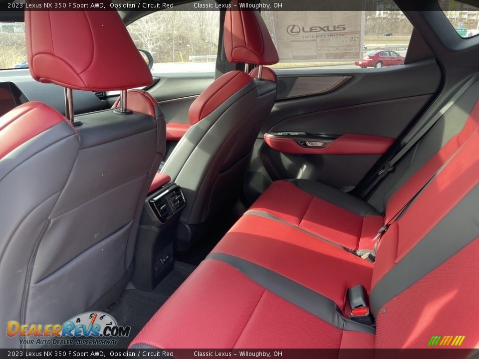 2023 Lexus NX 350 F Sport AWD Obsidian / Circuit Red Photo #3