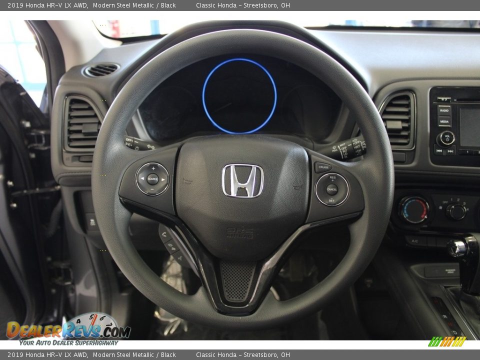 2019 Honda HR-V LX AWD Modern Steel Metallic / Black Photo #19