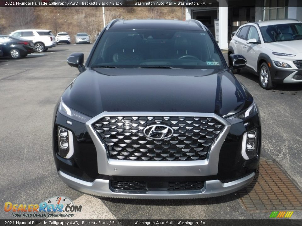 2021 Hyundai Palisade Calligraphy AWD Becketts Black / Black Photo #4