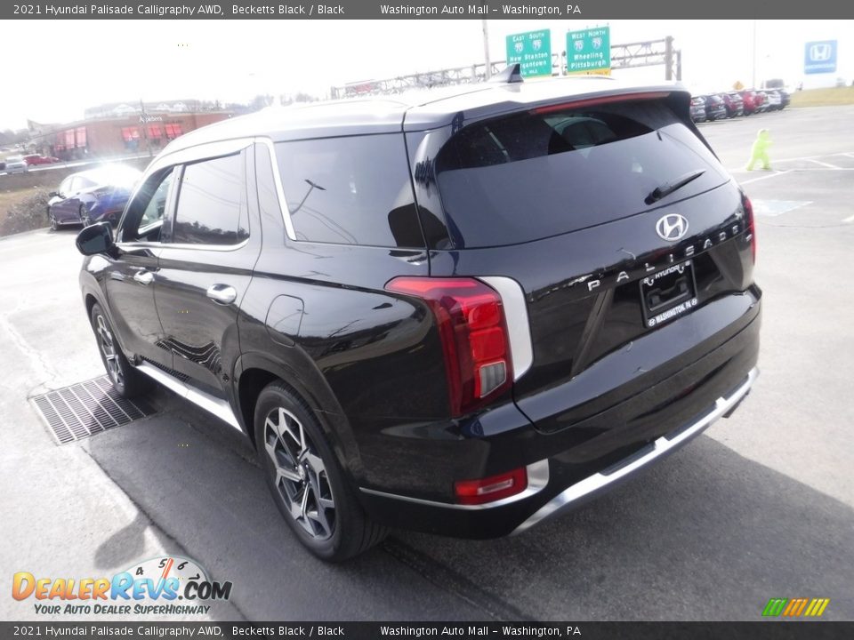 2021 Hyundai Palisade Calligraphy AWD Becketts Black / Black Photo #7