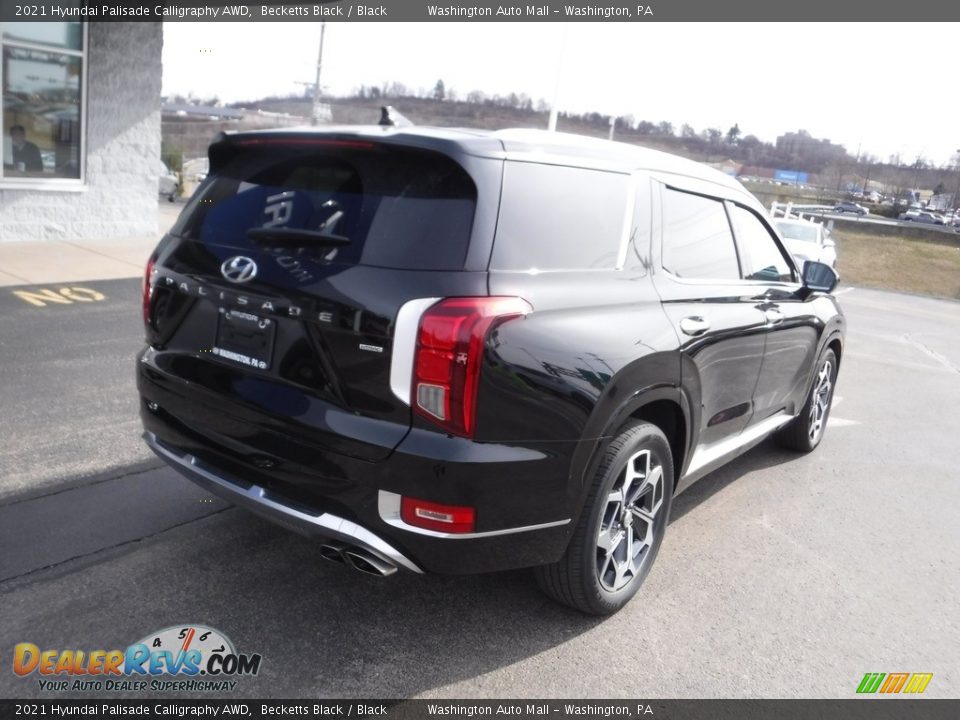 2021 Hyundai Palisade Calligraphy AWD Becketts Black / Black Photo #9