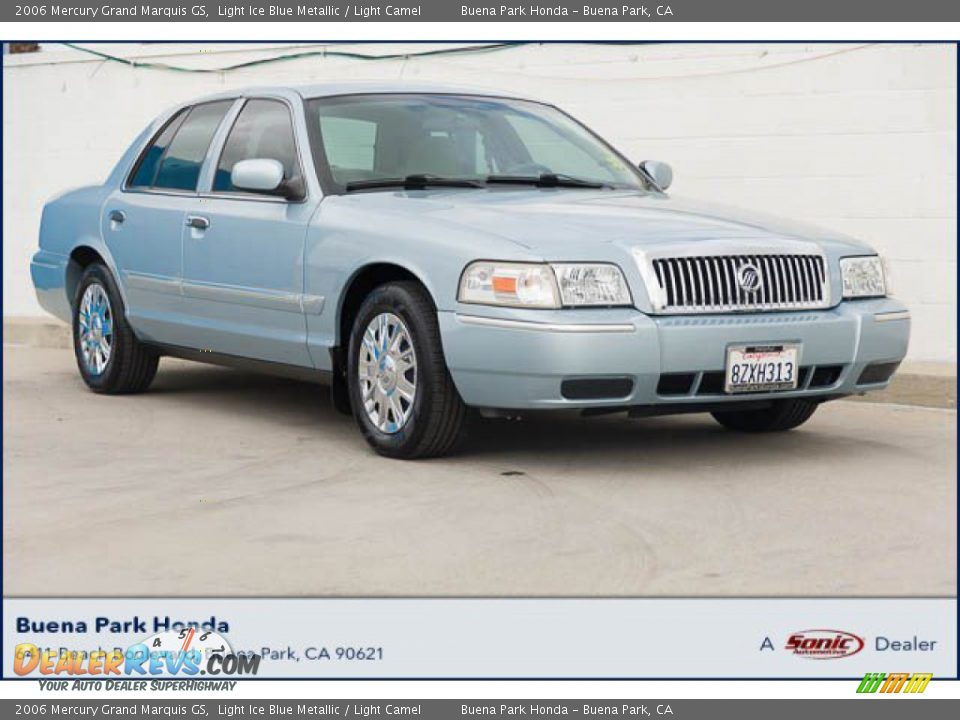 2006 Mercury Grand Marquis GS Light Ice Blue Metallic / Light Camel Photo #1