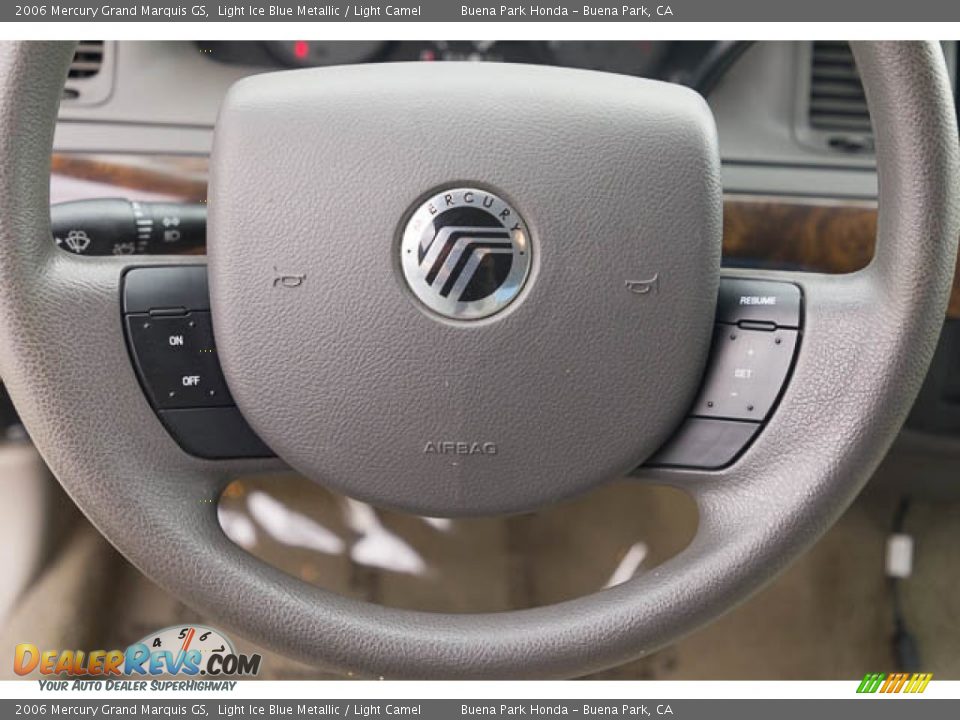 2006 Mercury Grand Marquis GS Light Ice Blue Metallic / Light Camel Photo #15
