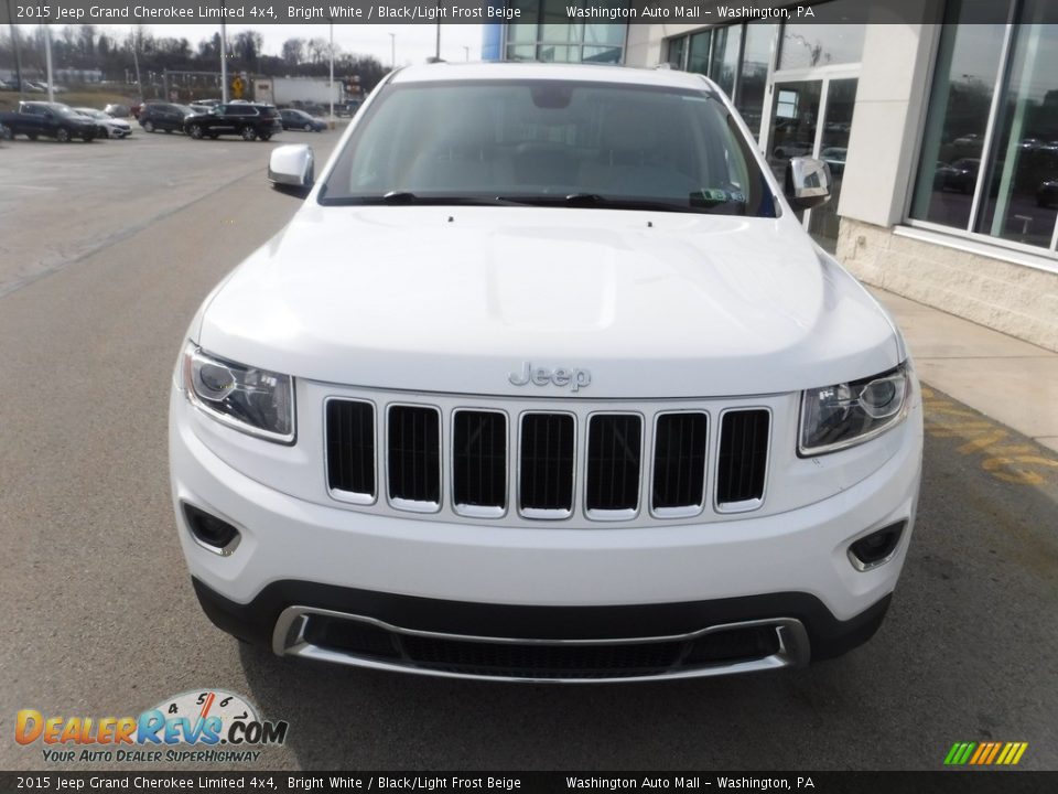 2015 Jeep Grand Cherokee Limited 4x4 Bright White / Black/Light Frost Beige Photo #5