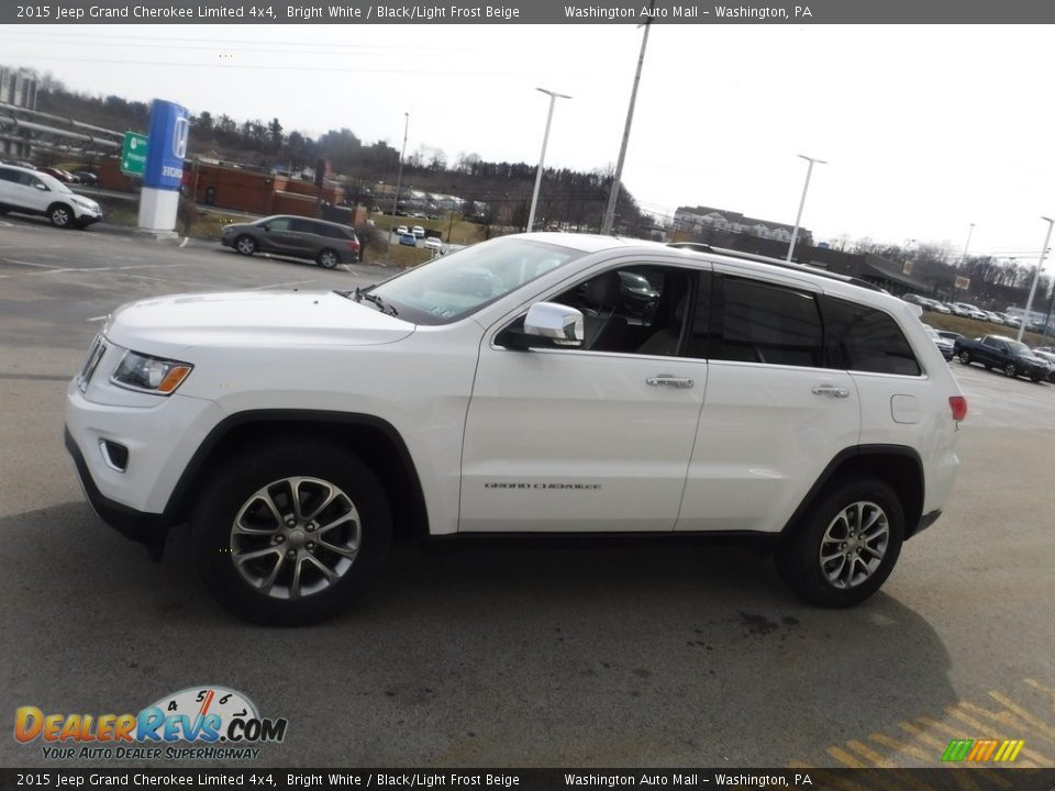 2015 Jeep Grand Cherokee Limited 4x4 Bright White / Black/Light Frost Beige Photo #7