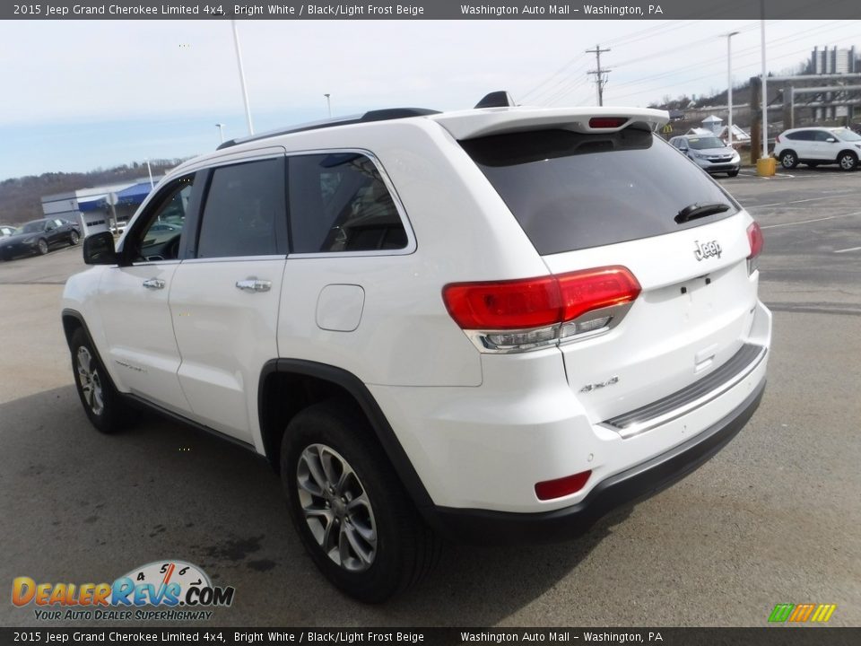 2015 Jeep Grand Cherokee Limited 4x4 Bright White / Black/Light Frost Beige Photo #9