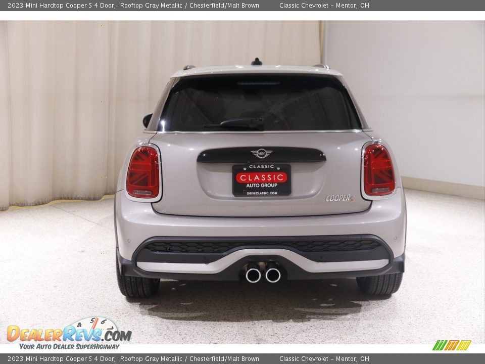 2023 Mini Hardtop Cooper S 4 Door Rooftop Gray Metallic / Chesterfield/Malt Brown Photo #20