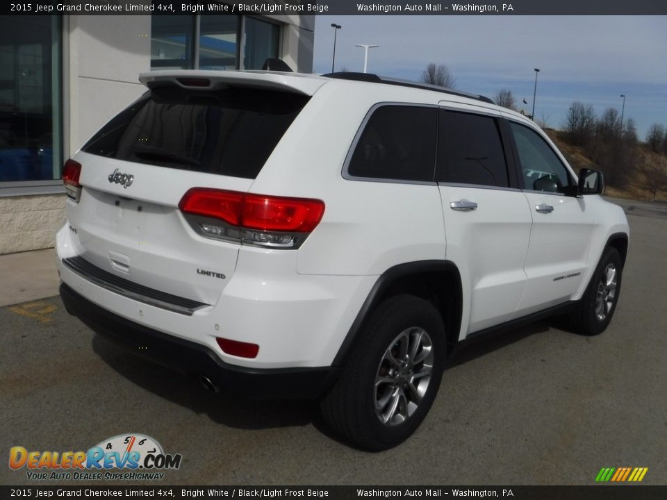 2015 Jeep Grand Cherokee Limited 4x4 Bright White / Black/Light Frost Beige Photo #11