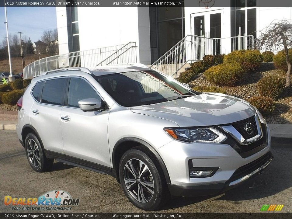 2019 Nissan Rogue SV AWD Brilliant Silver / Charcoal Photo #1