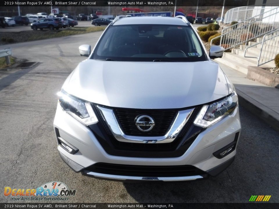 2019 Nissan Rogue SV AWD Brilliant Silver / Charcoal Photo #9