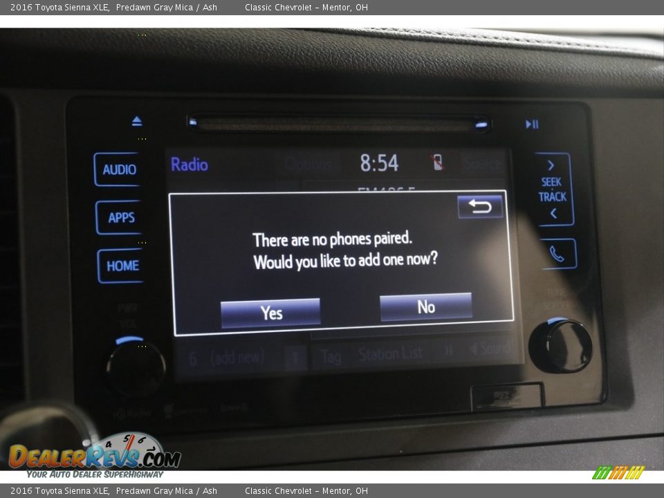 2016 Toyota Sienna XLE Predawn Gray Mica / Ash Photo #12