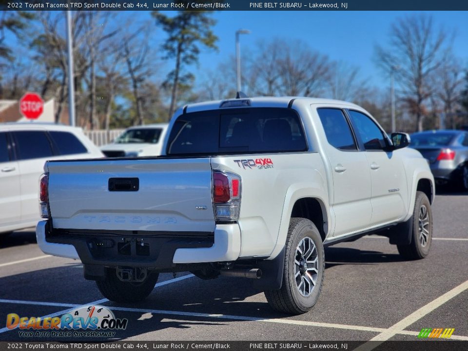 2022 Toyota Tacoma TRD Sport Double Cab 4x4 Lunar Rock / Cement/Black Photo #6